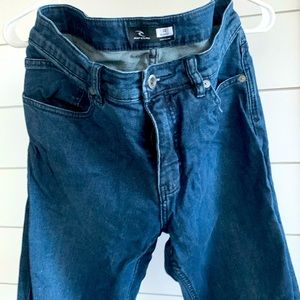Rip curl blue slim fit jeans, barely worn like new!!